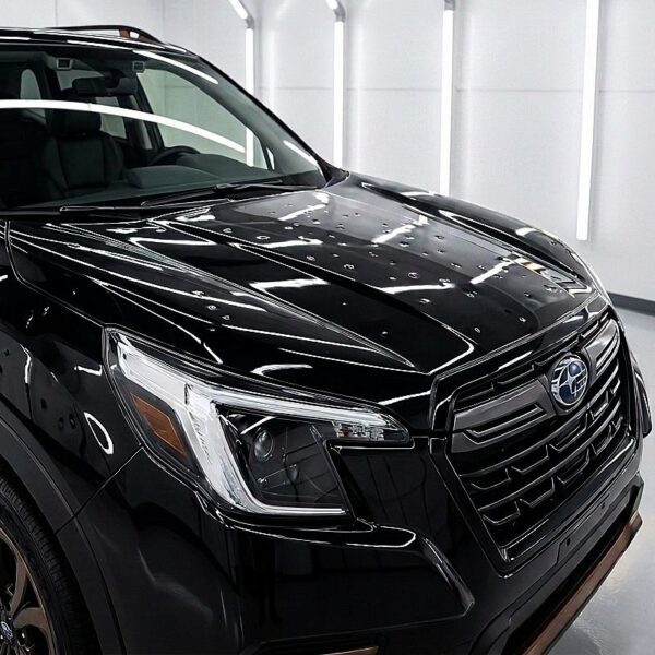 Hail damage on subaru-Paintless dent repair in Schenectady